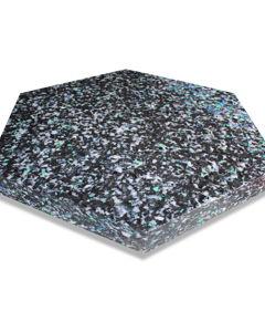 Plate plastic hex 660x571x50 for foraging tower